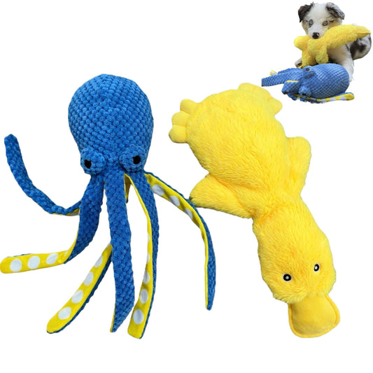 Crinkle Squeaky Dog Toy Set