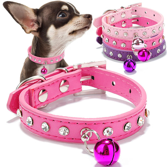 Bling Dog Collar with Bell
