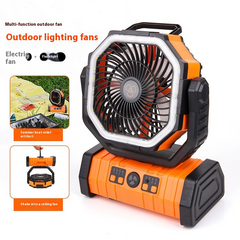 Camping Fan with LED & Power Bank