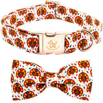 Thanksgiving Dog Collar with Bow