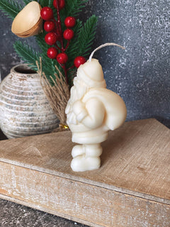 Handcrafted Santa Candle