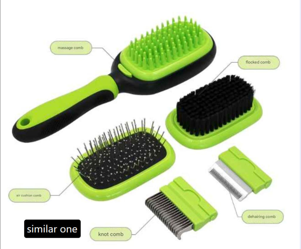 Five-in-One Pet Grooming Kit