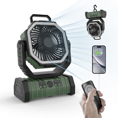 Camping Fan with LED & Power Bank