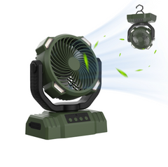Camping Fan with LED & Power Bank