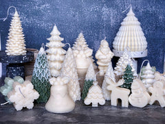Handcrafted Santa Candle