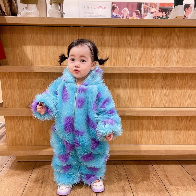Animal Hooded Baby Jumpsuit
