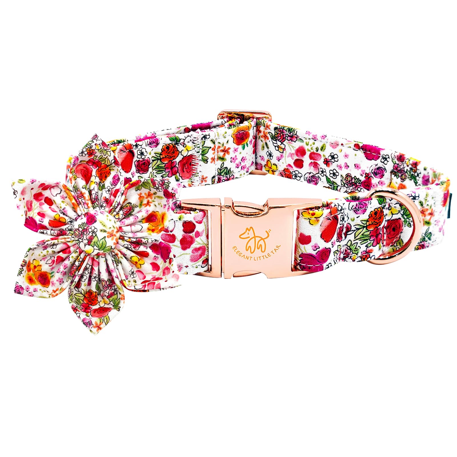 Floral Print Cotton Collar